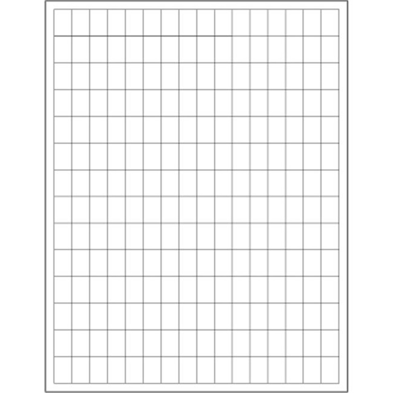 Tape Logic 0.5 x 0.75 in. White Rectangle Laser Labels - Pack of 22400